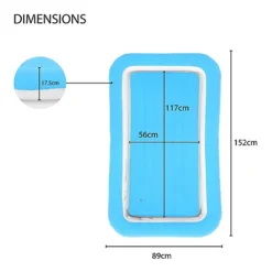 Avenli 85410 Blue Coloured Single Sized Kids Airbed -Outsunny Garden Zone avenli 85410 blue coloured single sized kids airbed5025301854102 03c MP