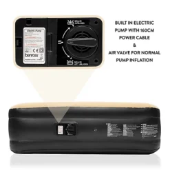 Avenli 88030 High Raised Queen Sized Flocked Airbed With Built-In Pump -Outsunny Garden Zone avenli 88030 high raised queen sized flocked airbed with built in pump5025301880309 04c MP