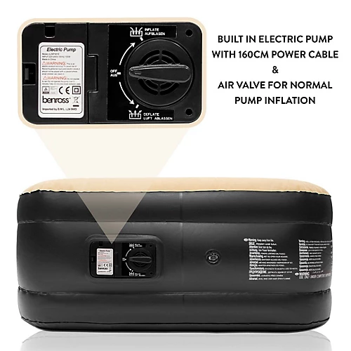 Avenli 88080 High Raised Twin Sized Flocked Airbed With Built-In Pump 4 Avenli 88080 High Raised Twin Sized Flocked Airbed With Built-In Pump - Image 4