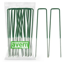 Avern Half Green Artificial Grass Pegs (L)150mm (W)25mm - 100 Pack 5 Avern Half Green Artificial Grass Pegs (L)150mm (W)25mm - 100 Pack -Outsunny Garden Zone avern half green artificial grass pegs l 150mm w 25mm 100 pack5060783830992 04c MP