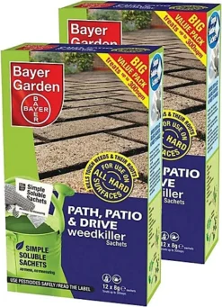 Bayer Garden Path, Patio & Drive Weed Killer (12 X 8g Sachets)