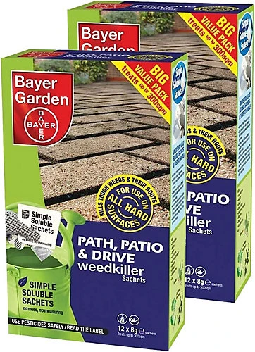 Bayer Garden Path, Patio & Drive Weed Killer (12 X 8g Sachets) 1 Bayer Garden Path, Patio & Drive Weed Killer (12 X 8g Sachets)