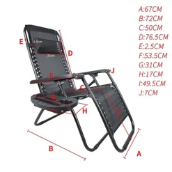 Birchtree Folding Reclining Garden Patio Chair Sun Lounger Recliner Zero Gravity Set Of 2 With Cup Holder Cushion BT-SR03 Black 7 Birchtree Folding Reclining Garden Patio Chair Sun Lounger Recliner Zero Gravity Set Of 2 With Cup Holder Cushion BT-SR03 Black -Outsunny Garden Zone birchtree folding reclining garden patio chair sun lounger recliner zero gravity set of 2 with cup holder cushion bt sr03 black5055418340045 04c MP