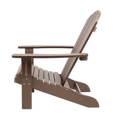 Bjorn Adirondack Lounger - Dark Brown -Outsunny Garden Zone bjorn adirondack lounger dark brown5059742061874 04c MP