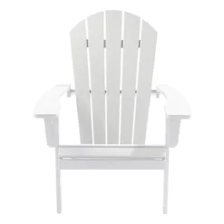Bjorn Adirondack Lounger - White -Outsunny Garden Zone bjorn adirondack lounger white5053360871952 03c MP