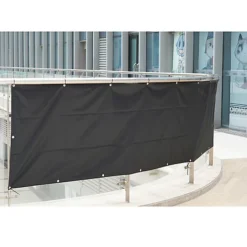 Black Garden Privacy Screen Net Fence Balcony Sun Shade Windbreak UV Panel Cover 0.9 X 5m -Outsunny Garden Zone black garden privacy screen net fence balcony sun shade windbreak uv panel cover 0 9 x 5m5057102013228 04c MP