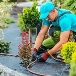 BLOSTM Woven Weed Control Fabric Sheet - 2M X 10M -Outsunny Garden Zone blostm woven weed control fabric sheet 2m x 10m0745499646550 03c MP