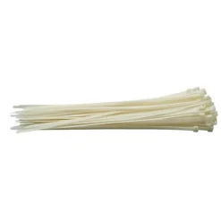 Draper Cable Ties, 7.6 X 400mm, White (Pack Of 100) (70404)