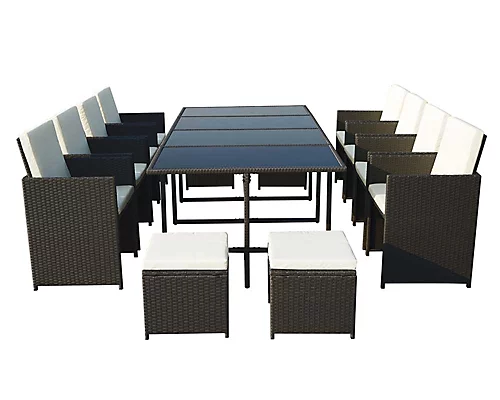 CANNES Black 12 Seater Cube Table 1 CANNES Black 12 Seater Cube Table
