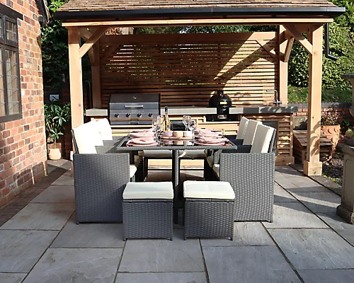 Cannes Grey 10 Seater Cube Set 1 Cannes Grey 10 Seater Cube Set