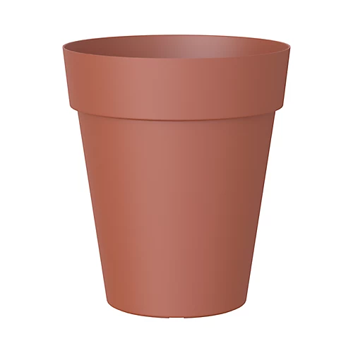 Capri Tall Terracotta Polypropylene (PP) Plain Round Plant Pot (Dia)40cm 1 Capri Tall Terracotta Polypropylene (PP) Plain Round Plant Pot (Dia)40cm