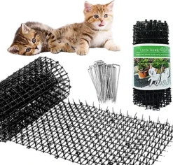 Cat Spikes And Cat Scat Mat For Cat Deterrent And Anti Cat Mat (2M X 30cm Roll)