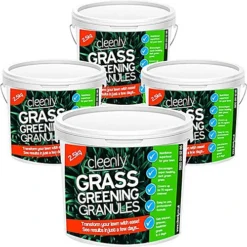Cleenly Grass Greening Granules Lawn Fertiliser - Superfood To Make Grass Greener, Stronger & Healthier 10kg