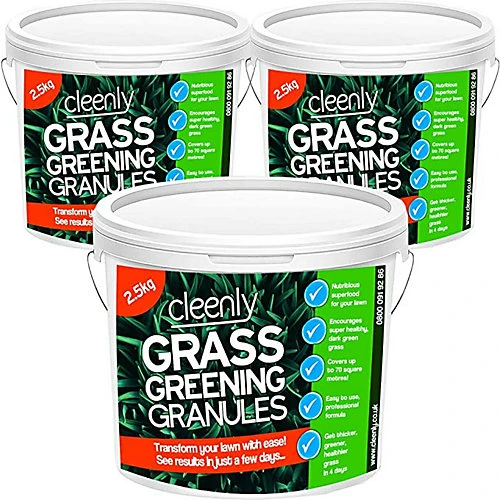 Cleenly Grass Greening Granules Lawn Fertiliser - Superfood To Make Grass Greener, Stronger & Healthier 7.5kg 1 Cleenly Grass Greening Granules Lawn Fertiliser - Superfood To Make Grass Greener, Stronger & Healthier 7.5kg