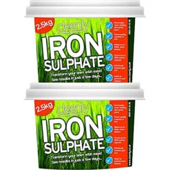 Cleenly Iron Sulphate For Lawns 5kg Pure Lawn Tonic Ferrous Sulphate Of Iron Lawn Greener And Turf Hardener