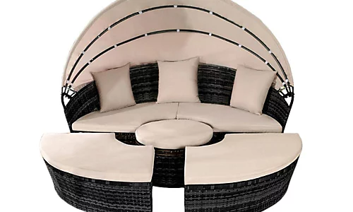 Comfy Living 210cm Sun Island In Black 1 Comfy Living 210cm Sun Island In Black