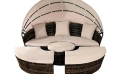 Comfy Living 210cm Sun Island In Brown