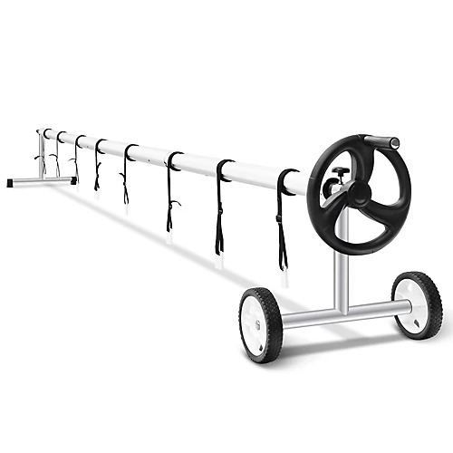 Costway 5.5 M Pool Cover Reel Set Adjustable Above Ground Pool Solar Cover Reel 1 Costway 5.5 M Pool Cover Reel Set Adjustable Above Ground Pool Solar Cover Reel