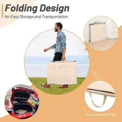 Costway Adjustable Beach Chaise Lounger Deck Chair W/ Soft Mattress & Removable Pillow 7 Costway Adjustable Beach Chaise Lounger Deck Chair W/ Soft Mattress & Removable Pillow -Outsunny Garden Zone costway adjustable beach chaise lounger deck chair w soft mattress removable pillow6085649678234 04c MP