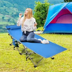 Costway Folding Camping Cot Heavy-Duty Outdoor Cot Bed Portable Sleeping Cot 6 Costway Folding Camping Cot Heavy-Duty Outdoor Cot Bed Portable Sleeping Cot -Outsunny Garden Zone costway folding camping cot heavy duty outdoor cot bed portable sleeping cot6085648798056 03c MP