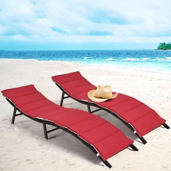 Costway Sun Lounger With Double-sided Cushioned Seat For Garden Lawn Backyard 6 Costway Sun Lounger With Double-sided Cushioned Seat For Garden Lawn Backyard -Outsunny Garden Zone costway sun lounger with double sided cushioned seat for garden lawn backyard9984708996166 03c MP