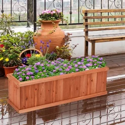 Costway Wooden Raised Garden Bed Outdoor Planter Box For Herbs Vegetables Flowers 6 Costway Wooden Raised Garden Bed Outdoor Planter Box For Herbs Vegetables Flowers -Outsunny Garden Zone costway wooden raised garden bed outdoor planter box for herbs vegetables flowers6085650607148 03c MP