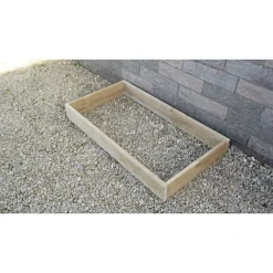 Decking Raised Bed Frame For Garden Planting Flowers Herbs Vegetables - 100 X 65 X 15cm High