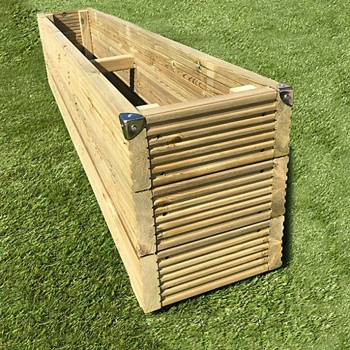Deluxe Decking Planter 1.2m L X 0.3m W X 2 Boards High 1 Deluxe Decking Planter 1.2m L X 0.3m W X 2 Boards High