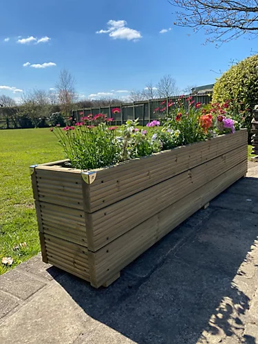 Deluxe Decking Planter 2.4m L X 0.3m W X 4 Boards High 3 Deluxe Decking Planter 2.4m L X 0.3m W X 4 Boards High - Image 3