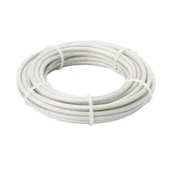 Diall White PVC & Steel Cable, (L)10m (Dia)5mm