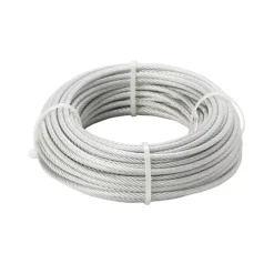 Diall White PVC & Steel Cable, (L)20m (Dia)2.5mm