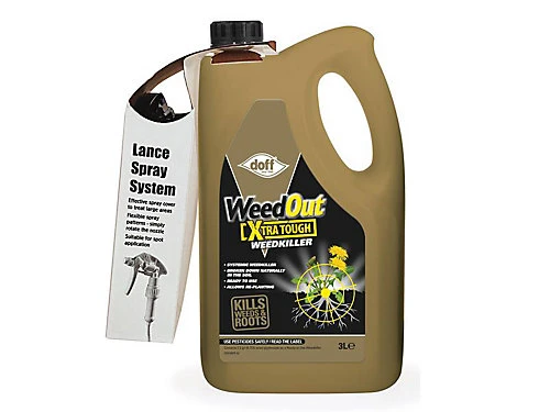DOFF F-FQ-C00-DOF WeedOut Xtra Tough Weedkiller RTU 3 Litre DOFQC00DOF02 1 DOFF F-FQ-C00-DOF WeedOut Xtra Tough Weedkiller RTU 3 Litre DOFQC00DOF02