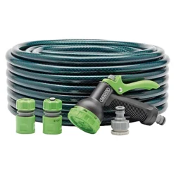 Draper Garden Hose And Spray Gun Kit, 12mm Bore, 30m 56447
