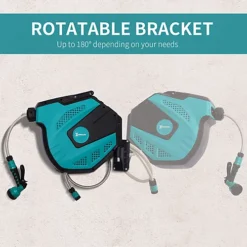 DURHAND 15M Water Hose Reel Compact Garden Car Auto Retract Spray Nozzle 7 DURHAND 15M Water Hose Reel Compact Garden Car Auto Retract Spray Nozzle -Outsunny Garden Zone durhand 15m water hose reel compact garden car auto retract spray nozzle5056029832516 06c MP