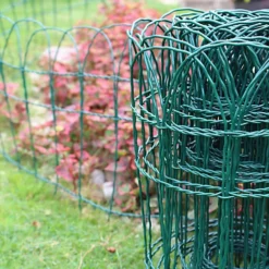 Easigear 10m PVC Lawn Boarder Fence 0.4m High -Outsunny Garden Zone easigear 10m pvc lawn boarder fence 0 4m high5060164215127 04c MP