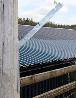 Easigear Galvanised Barbed Razor Wire Bracket Font Facing Wall/Fence Security X 5 Pcs