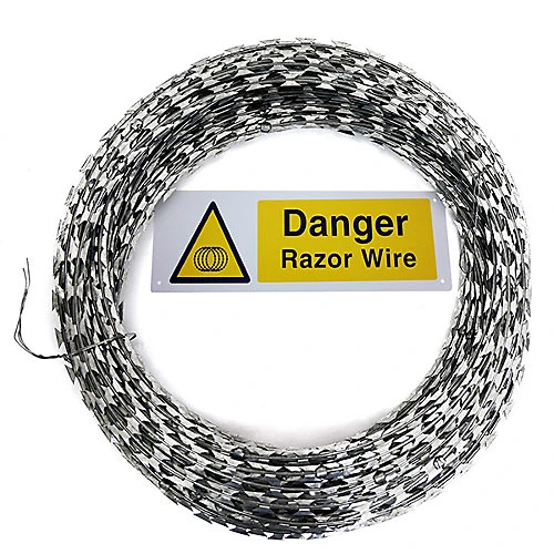 Easigear Razor Wire 65m Long 10m Coiled Concertina Type Security Barbed Fencing X 1 Roll 4 Easigear Razor Wire 65m Long 10m Coiled Concertina Type Security Barbed Fencing X 1 Roll - Image 4