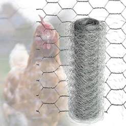 Easipet Galvanised Chicken Wire/Mesh Fencing For Rabbit Fence Garden 25mm X 120cm X 25m (22g) -Outsunny Garden Zone easipet galvanised chicken wire mesh fencing for rabbit fence garden 25mm x 120cm x 25m 22g 5060704673097 03c MP