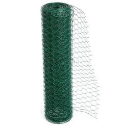 Easipet PVC Coated Green Chicken/Rabbit Wire Mesh Fencing Garden 50mm X 120cm X 25m