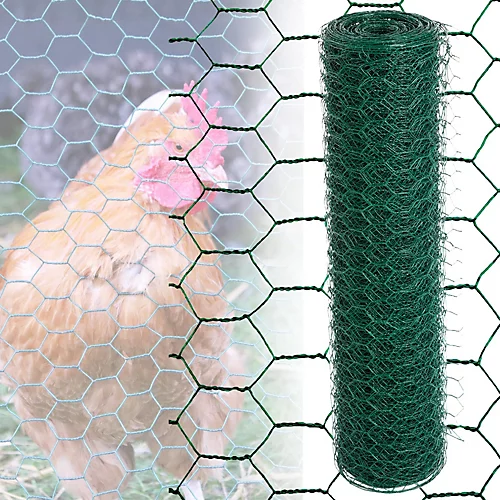 Easipet PVC Coated Green Chicken Wire (22g) 25mm X 60cm X 25m 3 Easipet PVC Coated Green Chicken Wire (22g) 25mm X 60cm X 25m - Image 3