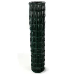 Easipet PVC Coated Wire Mesh Fencing Green Galvanised Garden Fence 120cm X 25m
