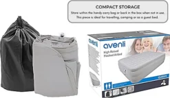 ECASA Premium, Extra High Flocked Surface Air Bed With Built In Electric Pump. -Outsunny Garden Zone ecasa premium extra high flocked surface air bed with built in electric pump 5060658795265 05c MP