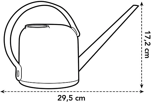 Elho B.for Soft Recycled Plastic 1.7L Watering Can In Leaf Green 3 Elho B.for Soft Recycled Plastic 1.7L Watering Can In Leaf Green - Image 3