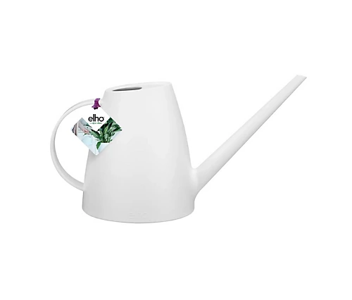 Elho Brussels Recycled Plastic Watering Can 1.8L In White 1 Elho Brussels Recycled Plastic Watering Can 1.8L In White