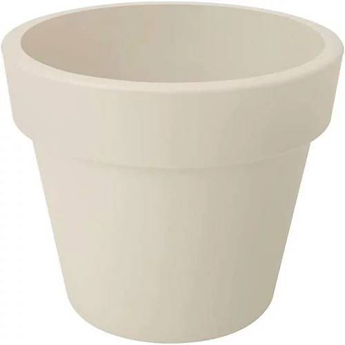 Elho Green Basics Top Planter 40cm Plastic Plant Pot In Cotton White 2 Elho Green Basics Top Planter 40cm Plastic Plant Pot In Cotton White - Image 2