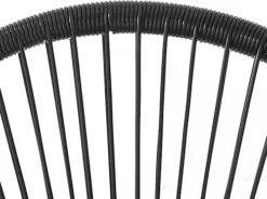 EVRE 2 Seat Black Goa Acapulco Styled Garden Furniture Set For Bistro Patio Indoor Outdoor Balcony Garden Terrace -Outsunny Garden Zone evre 2 seat black goa acapulco styled garden furniture set for bistro patio indoor outdoor balcony garden terrace5060381724419 04c MP