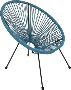 EVRE 2 Seat Teal Goa Acapulco Styled Garden Furniture Set For Bistro Patio Indoor Outdoor Balcony Garden Terrace -Outsunny Garden Zone evre 2 seat teal goa acapulco styled garden furniture set for bistro patio indoor outdoor balcony garden terrace5060381724433 04c MP