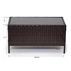 EVRE Black Madrid Rattan Garden Furniture Set Patio Conservatory Indoor Outdoor 4 Piece Set -Outsunny Garden Zone evre black madrid rattan garden furniture set patio conservatory indoor outdoor 4 piece set5060381722569 03c MP