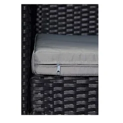 EVRE Black Madrid Rattan Garden Furniture Set Patio Conservatory Indoor Outdoor 4 Piece Set -Outsunny Garden Zone evre black madrid rattan garden furniture set patio conservatory indoor outdoor 4 piece set5060381722569 04c MP