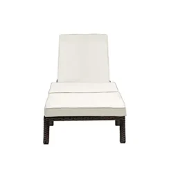 EVRE Brown Rattan Garden Padded Sun Lounger Sun Bed Day Bed Sun Lounger -Outsunny Garden Zone evre brown rattan garden padded sun lounger sun bed day bed sun lounger5060381723092 03c MP